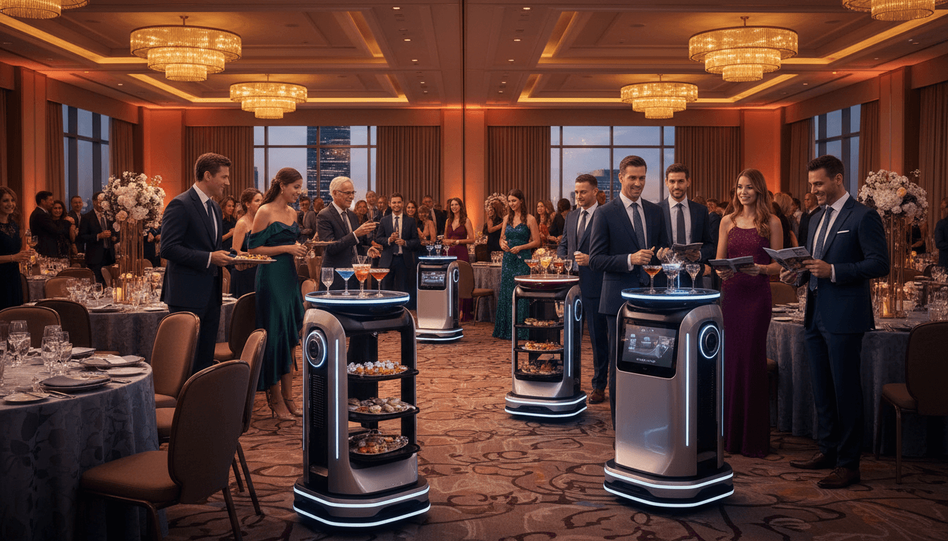 Humanoid robot at a Las Vegas corporate event